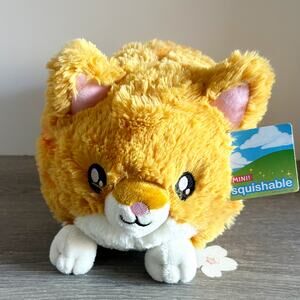 Mini Squishable 7" Kitty Orange Tabby Striped Cat Plush Stuffed Animal Toy New